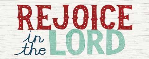 Framed Holiday on Wheels Rejoice in the Lord Print