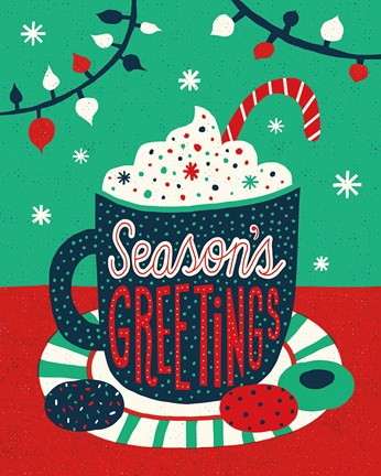 Framed Christmas Cocoa Print