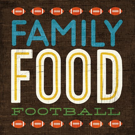 Framed Football I Print