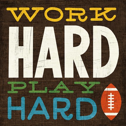 Framed Football V Print