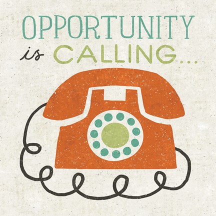 Framed Retro Desktop Phone Print