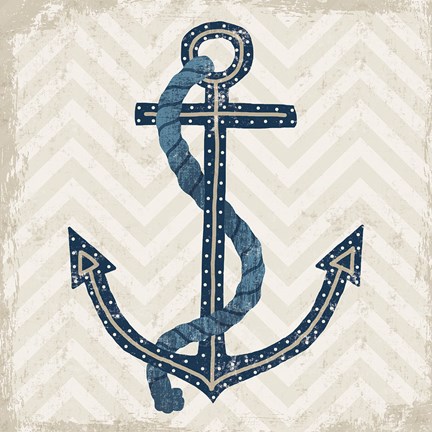 Framed Nautical Anchor Print