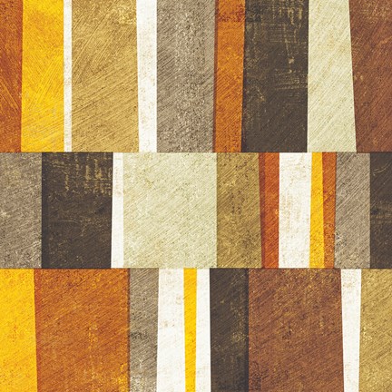 Framed Neutral and Spice Abstract Print