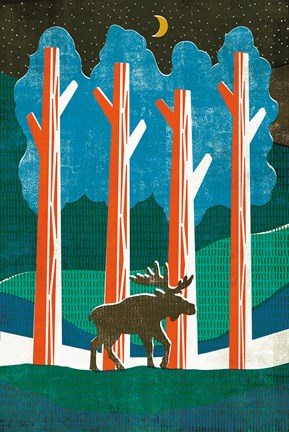 Framed Big Sky III No Words Print