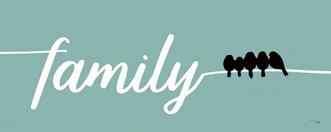 Framed Birds on Words IV Print