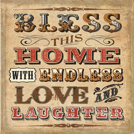 Framed Blessed I Sq Print