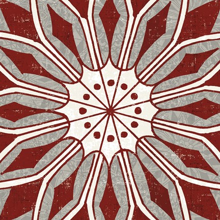 Framed Inspired India Red V Print