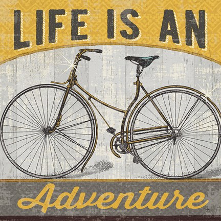 Framed Life is an Adventure Print