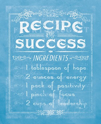 Framed Life Recipes II Blue Print