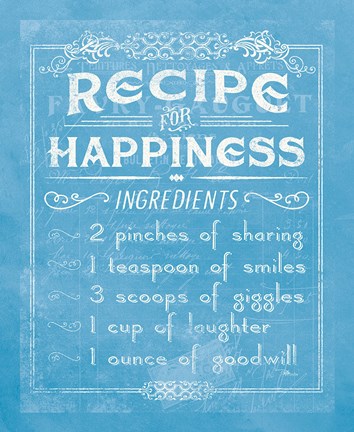 Framed Life Recipes IV Blue Print