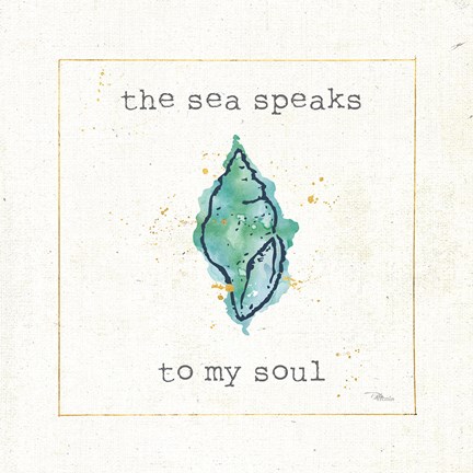 Framed Sea Treasures VI Print