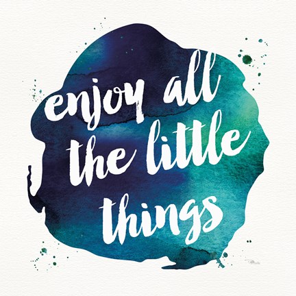 Framed Waterwords III Print