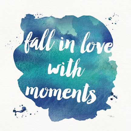 Framed Waterwords IV Print