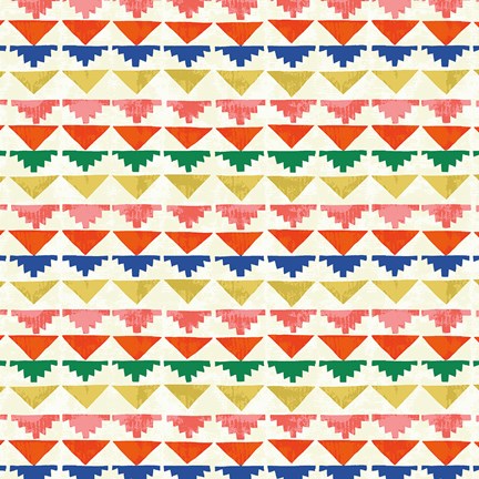 Framed Wild Wood Tiles II Bright Print