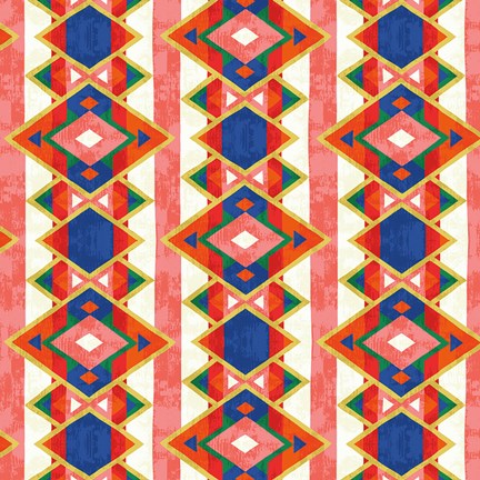 Framed Wild Wood Tiles IV Bright Print