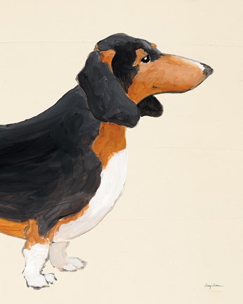 Framed My Best Friend Dachshund III Print