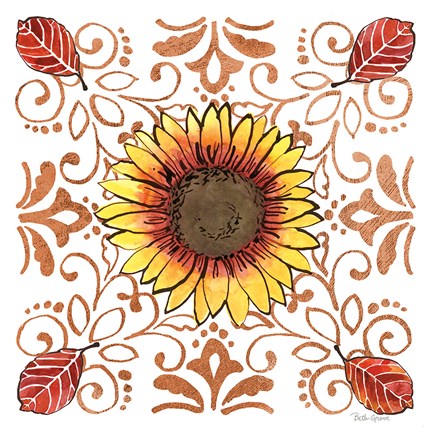 Framed October Garden VII Print