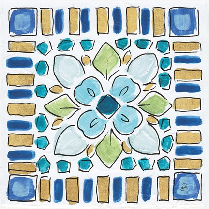 Framed Peacock Allegory VI Print