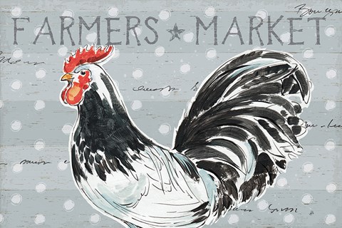 Framed Roosters Call I Print
