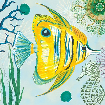 Framed Tropical Underwater III Print