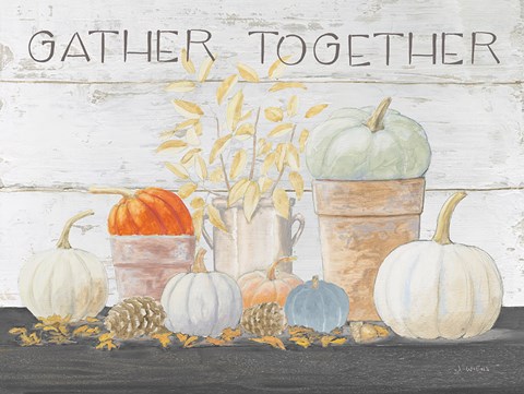 Framed Beautiful Bounty - Gather Together Print