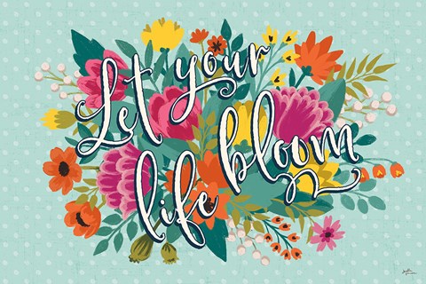 Framed Romantic Luxe IX Print