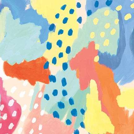 Framed Bright Life I v2 Crop Print