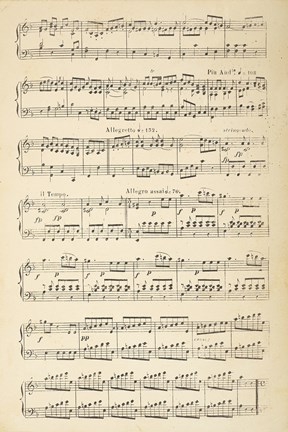 Framed Musical Notes II Print