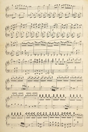 Framed Musical Notes I Print