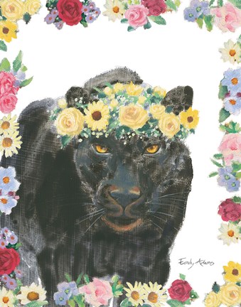 Framed Flower Friends V Print