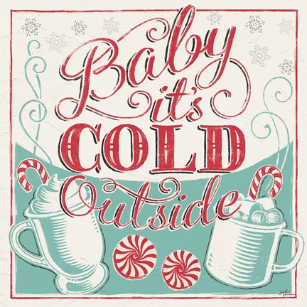 Framed Merry Little Christmas II Print