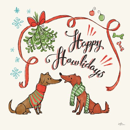 Framed Winter Wooferland IV Print