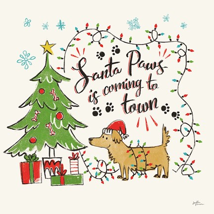 Framed Winter Wooferland II Print