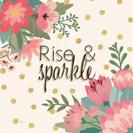 Framed Gorgeous IV Pink Print