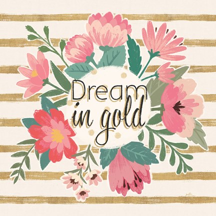 Framed Gorgeous III Pink Print