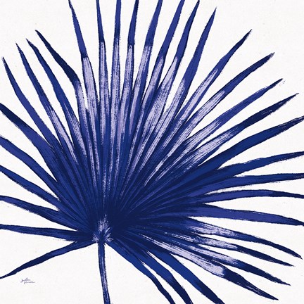 Framed Welcome to Paradise XVI Indigo Print