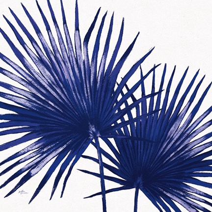 Framed Welcome to Paradise XII Indigo Print