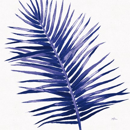 Framed Welcome to Paradise XIV Indigo Print