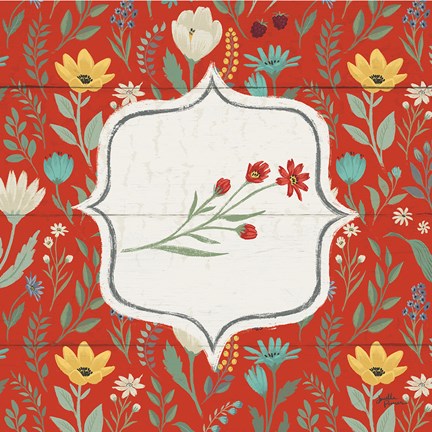 Framed Blooming Thoughts VII Flower Print