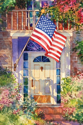 Framed Patriotic Home Print