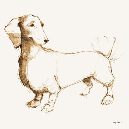 Framed Clio Brown and Orange Print