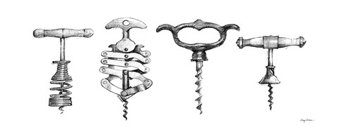 Framed Corkscrew Collection Print