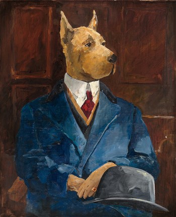 Framed Inspector Dogleash Print