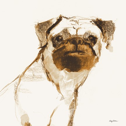 Framed Snug Brown and Orange Print