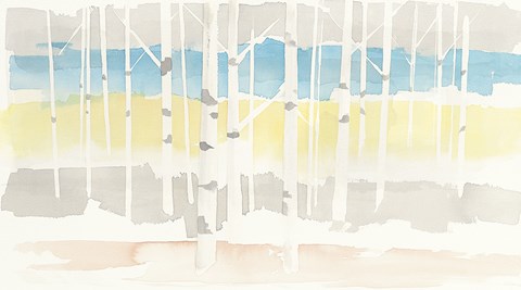 Framed Springlake Aspens Crop Print