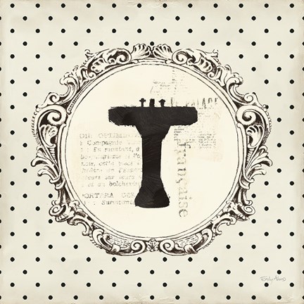 Framed Cartouche Sink Circle Print