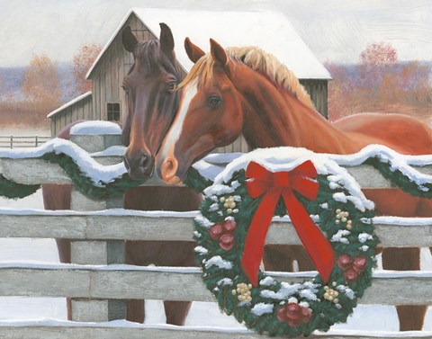 Framed Christmas in the Heartland II Print