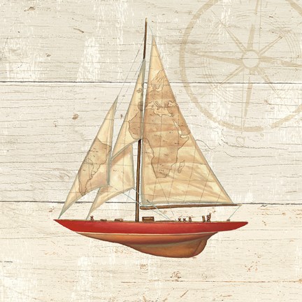 Framed Nautique II Print