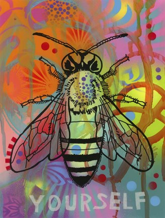 Framed Bee Yourself Print