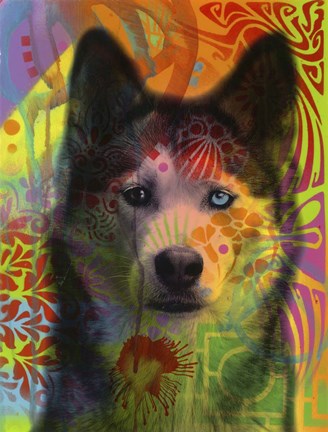 Framed Husky&#39;s Eye Print